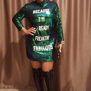 Sequined party dress